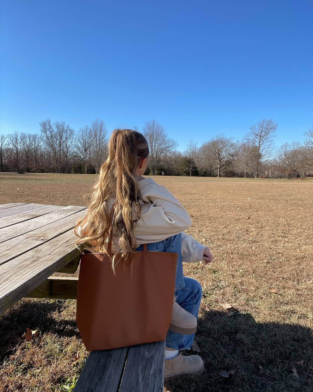 High pony windswept