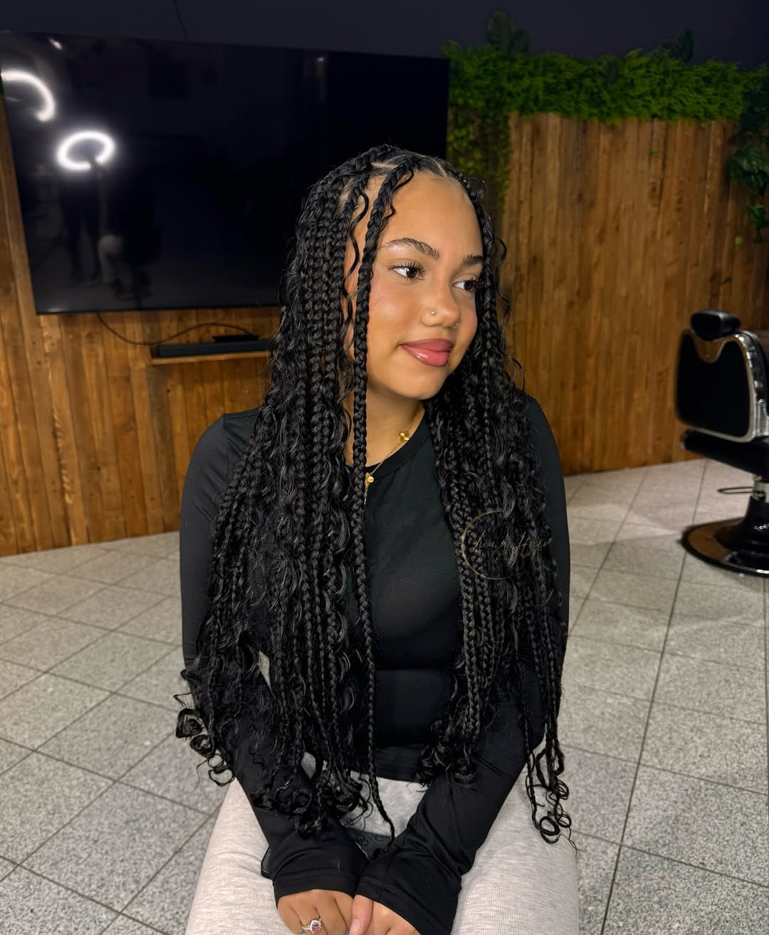 Boho box braids